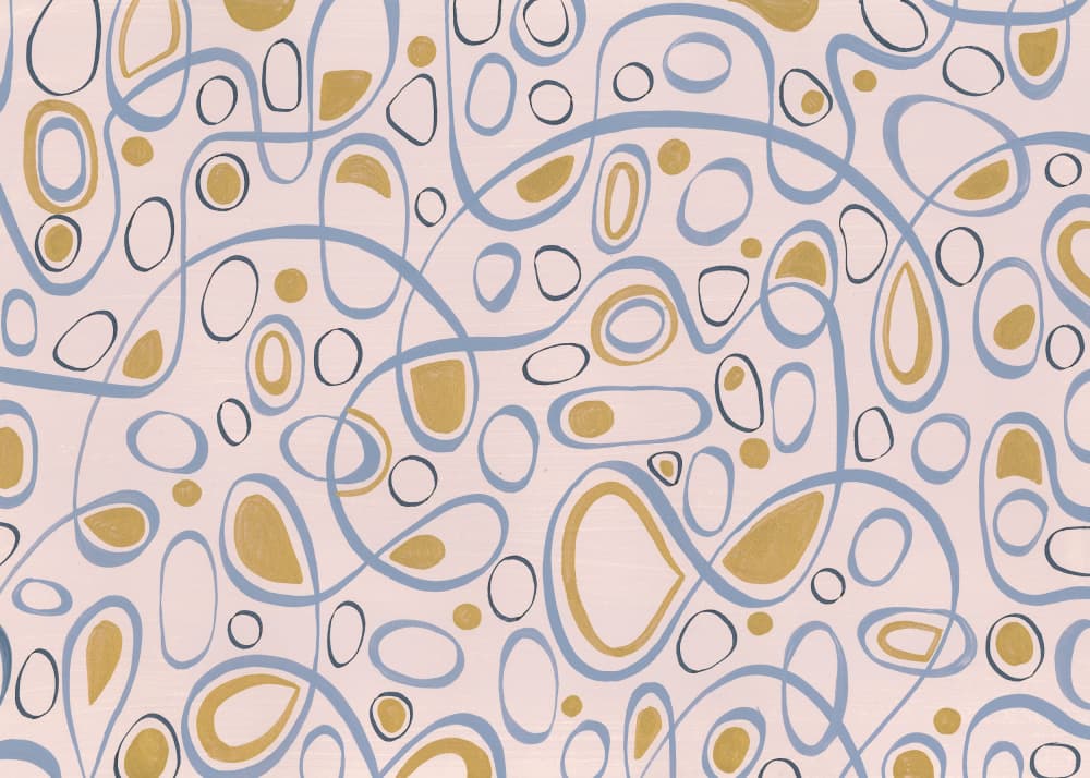 Loops and Ovals by Isabelle Brent — canvas wall art