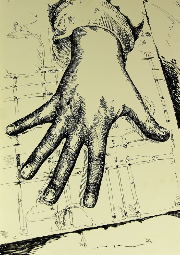 Architectural Hand Sketch by Kulik — canvas wall art