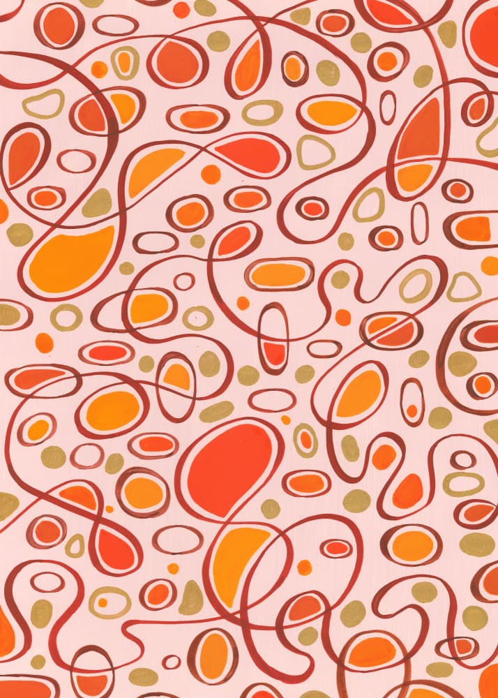 Swirling Autumn Hues by Isabelle Brent — canvas wall art