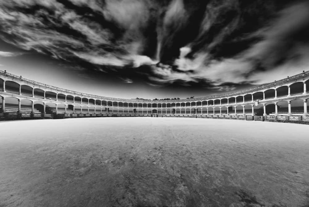 Grand Spanish Bullring by Mike Kreiten — canvas wall art