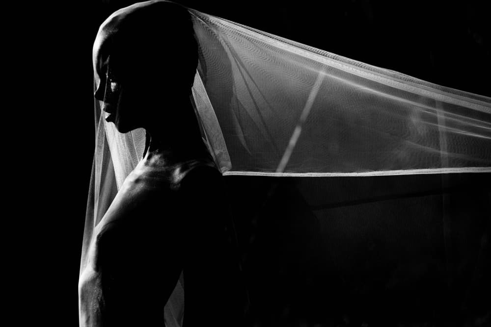 Ethereal Veiled Profile by Thanakorn Chai Telan — canvas wall art