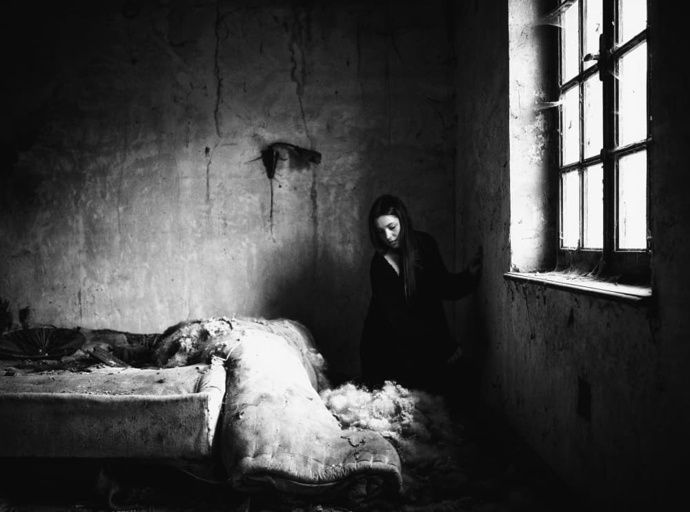 Melancholy in Abandoned Room by Georgios Bero — canvas wall art