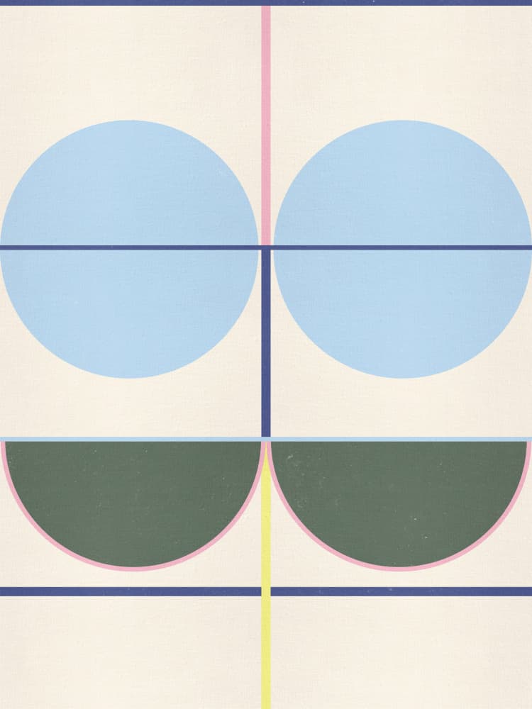 Geometric Color Forms by The Printable Studio — canvas wall art
