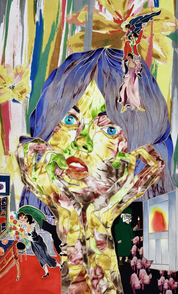 Surreal Blue-Eyed Woman by Kostyantin Malginov — canvas wall art