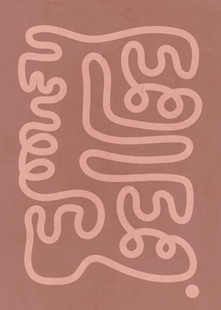 Earthy Abstract Curves by Paperago — canvas wall art