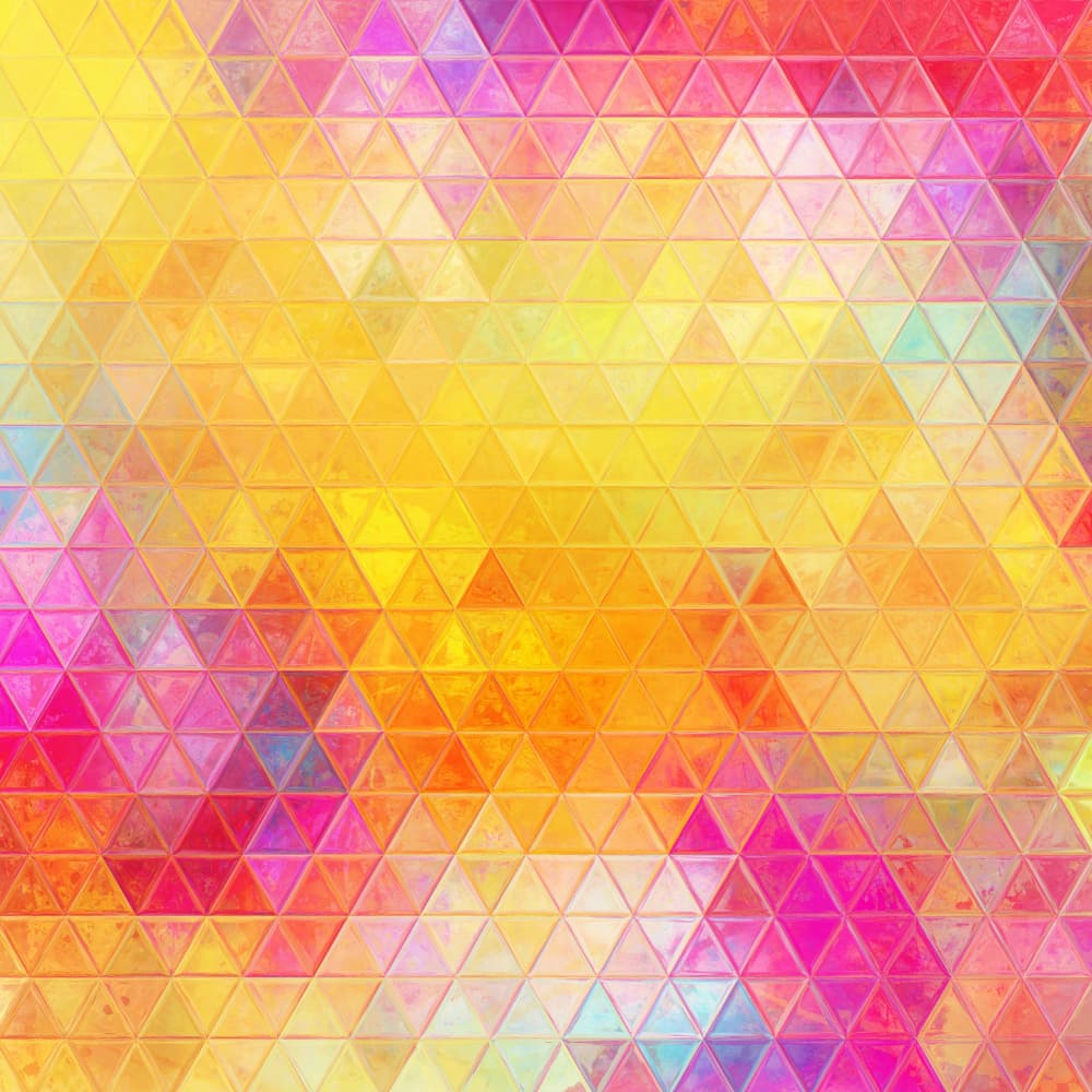 Vibrant Geometric Mosaic by Justyna Jaszke — canvas wall art