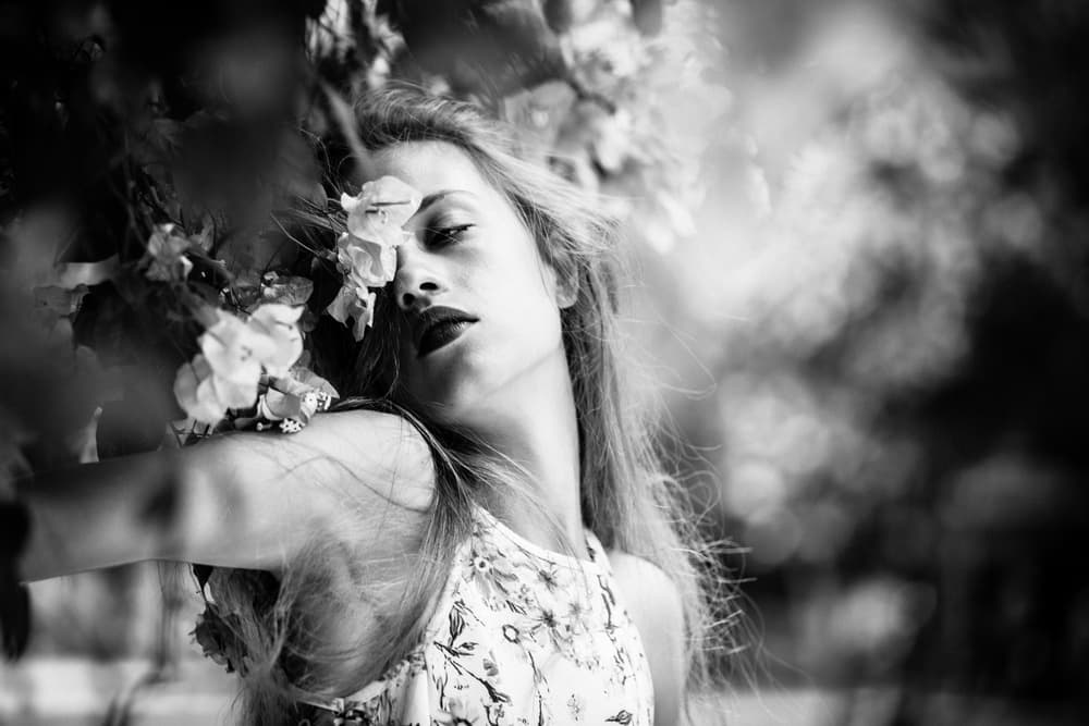 Graceful Floral Portrait by TORU MATSUNAGA — canvas wall art