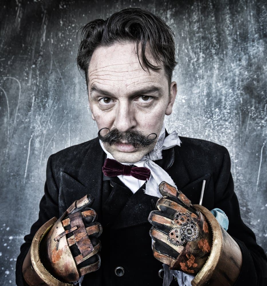 Steampunk Inventor Portrait by Daniel Springgay — canvas wall art