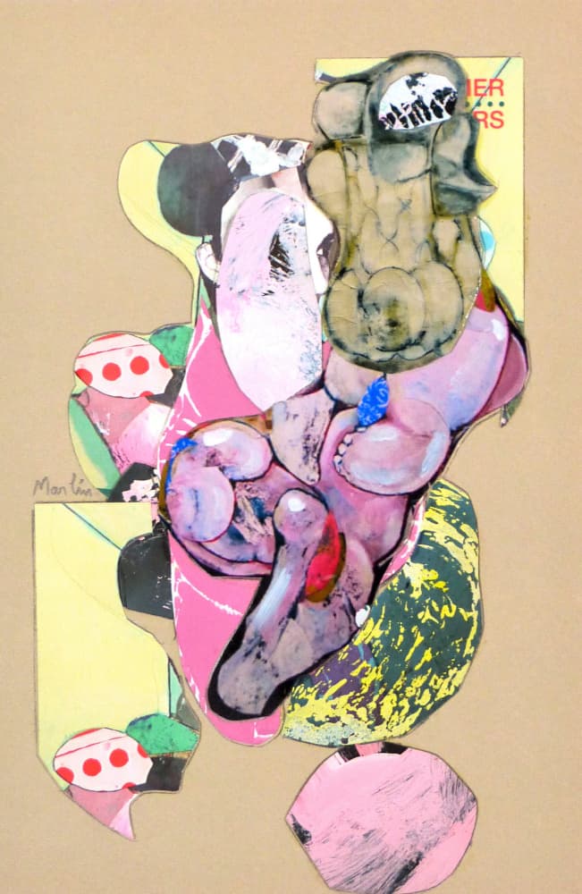 Colorful Abstract Body Shapes by Pascal Marlin — canvas wall art