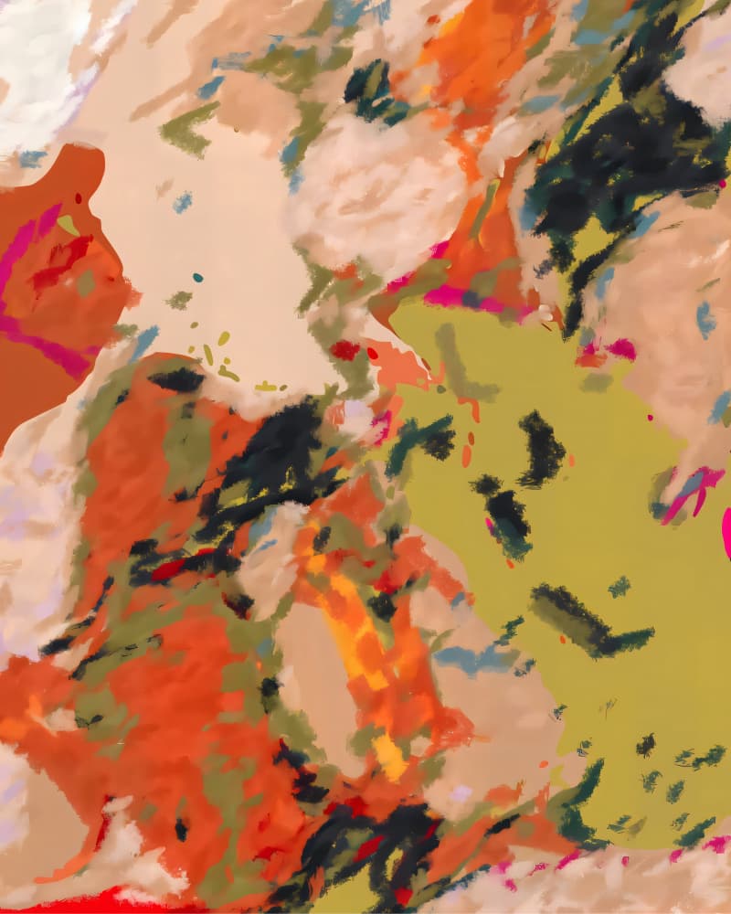 Vibrant Abstract Flow by Uma Gokhale — canvas wall art