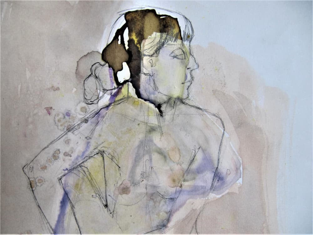 Pastel Portrait by Doris Schmitz — canvas wall art