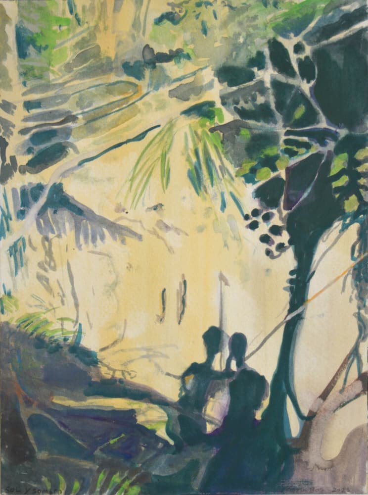 Jungle Exploration Light by Karin Bos — canvas wall art