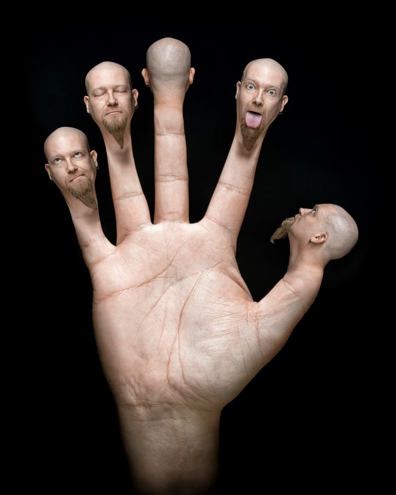 Expressive Finger Heads by Petri Damstén — canvas wall art
