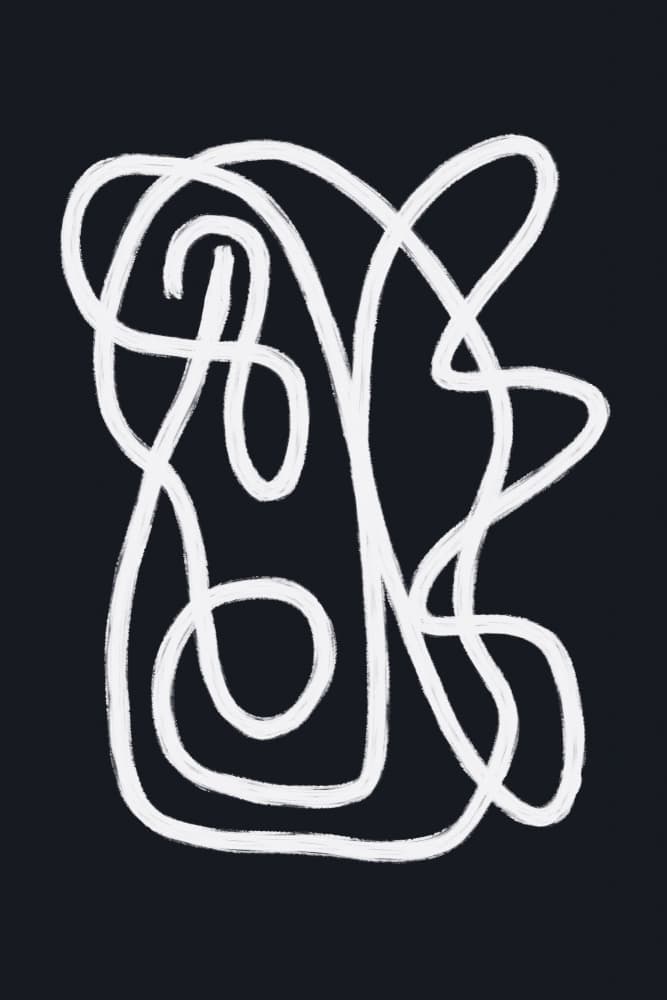 Flowing Abstract Lines by Studio Memb — canvas wall art