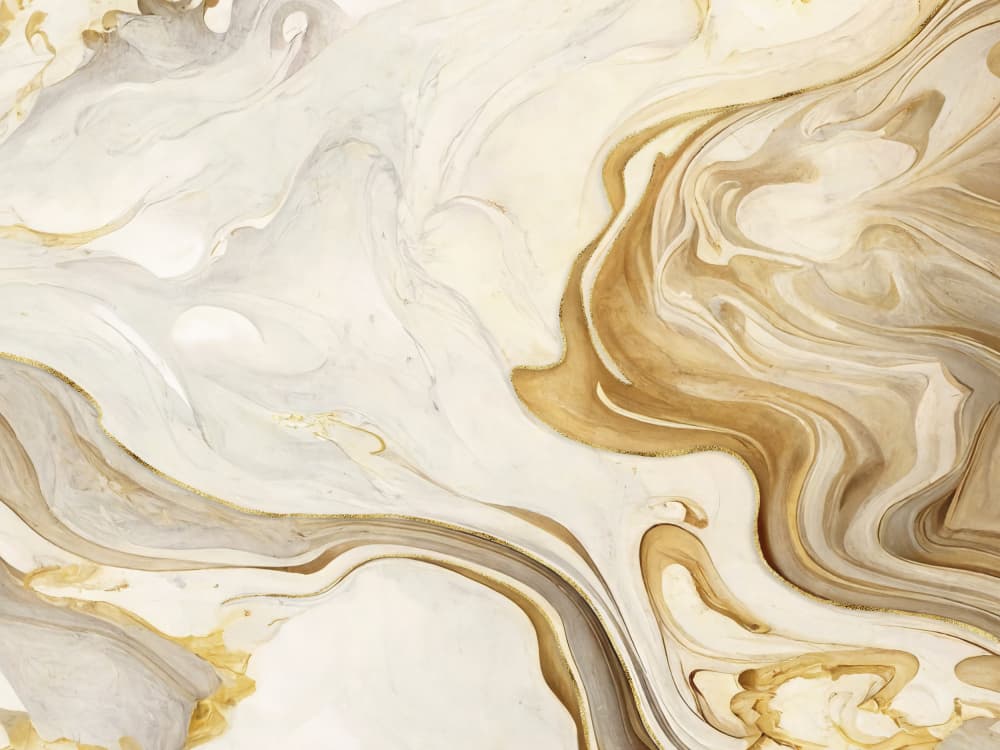 Gold Marble Swirls by Andrea Haase — canvas wall art