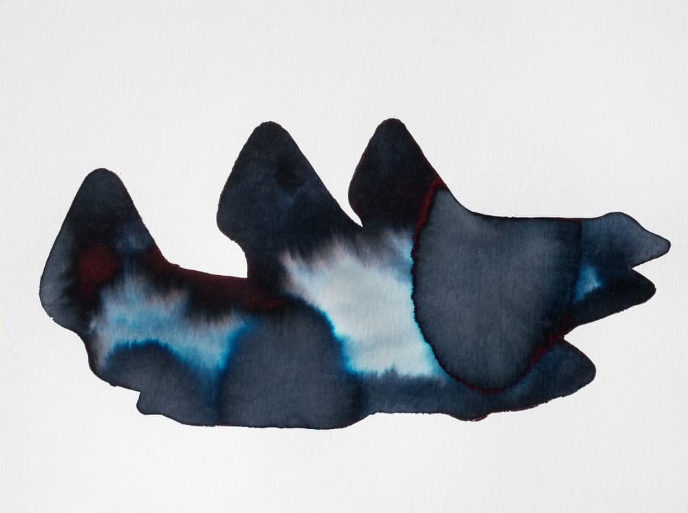 Abstract Indigo Flow by Joshua Hoskins — canvas wall art