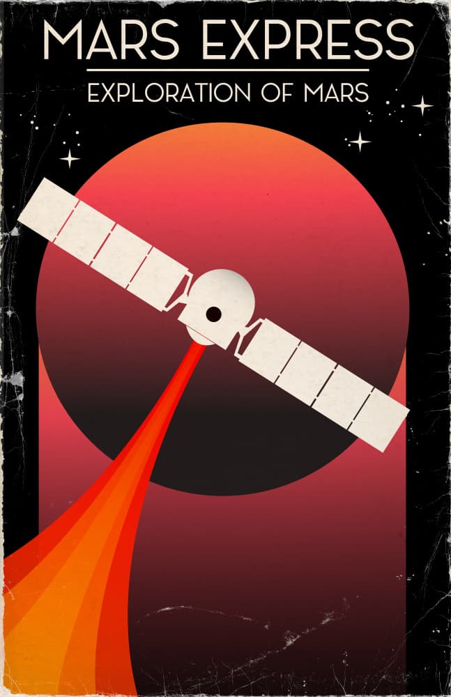 Mars Express Mission by Nicholas — canvas wall art