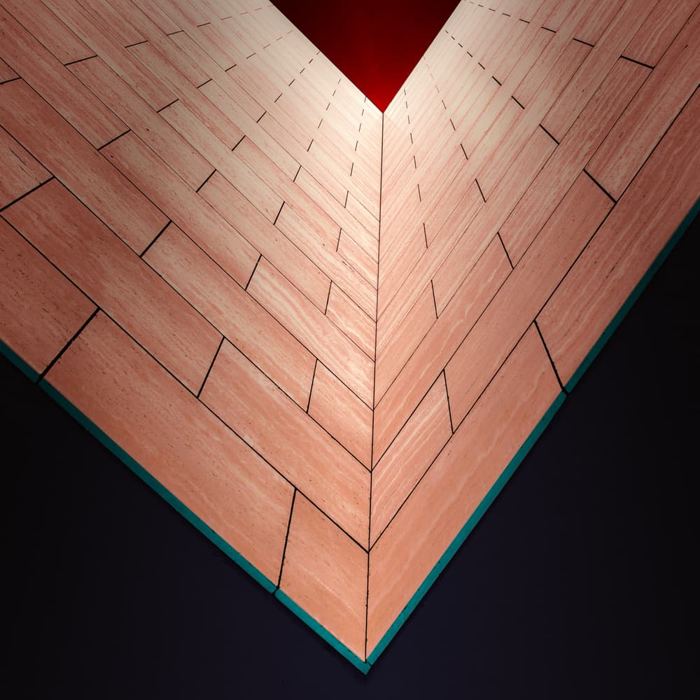 Red Angle Perspective by Marc Huybrighs — canvas wall art