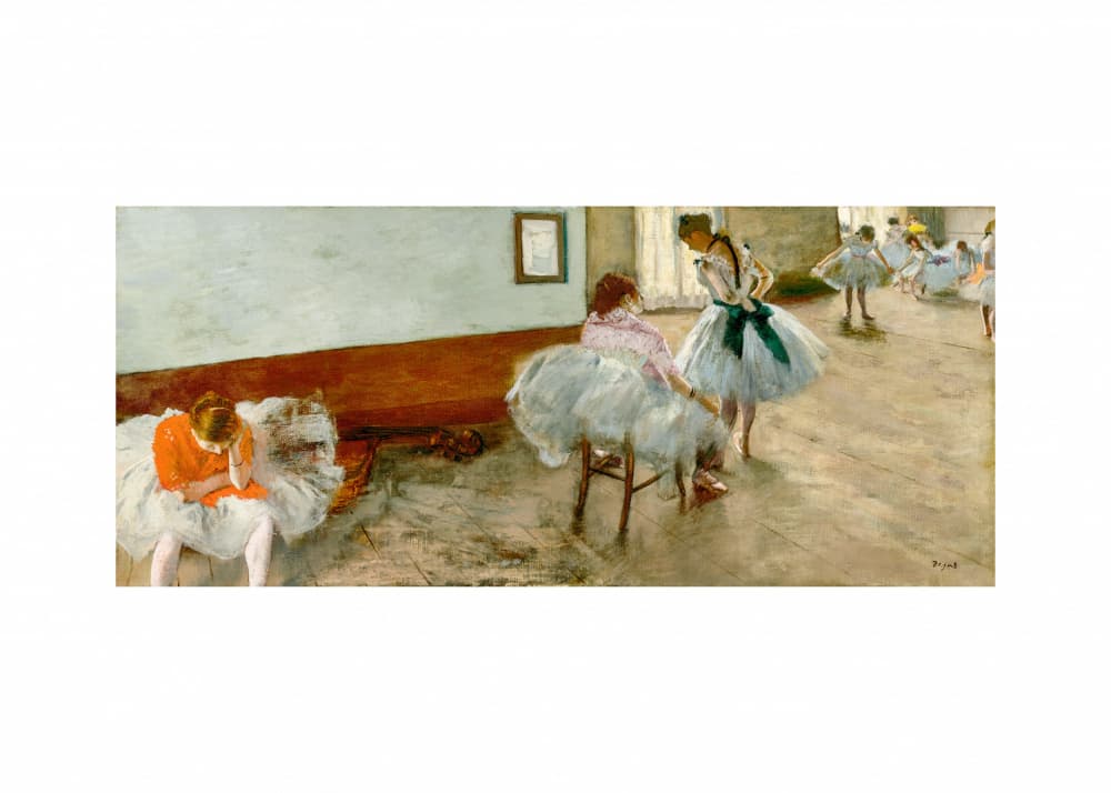 The Dance Lesson No.2 by Edgar Degas — canvas wall art