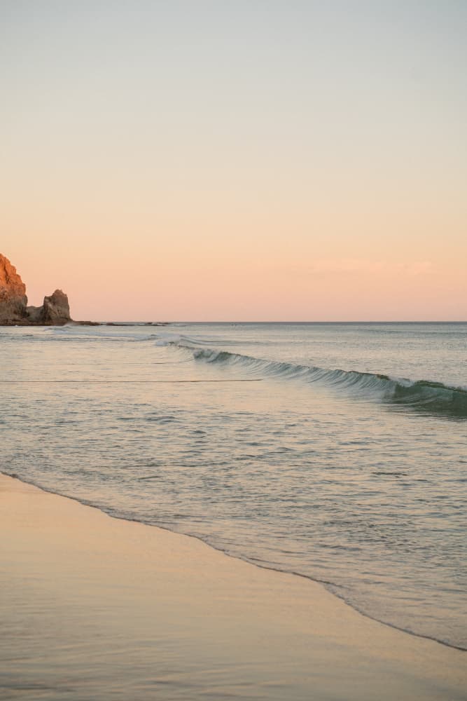 Serene Pastel Beach by Henrike Schenk — canvas wall art