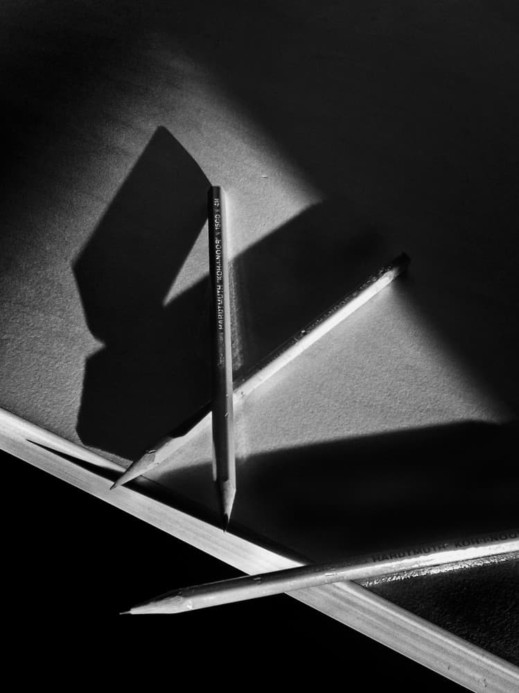 Pencils And Shadows by Holger Goehler — canvas wall art