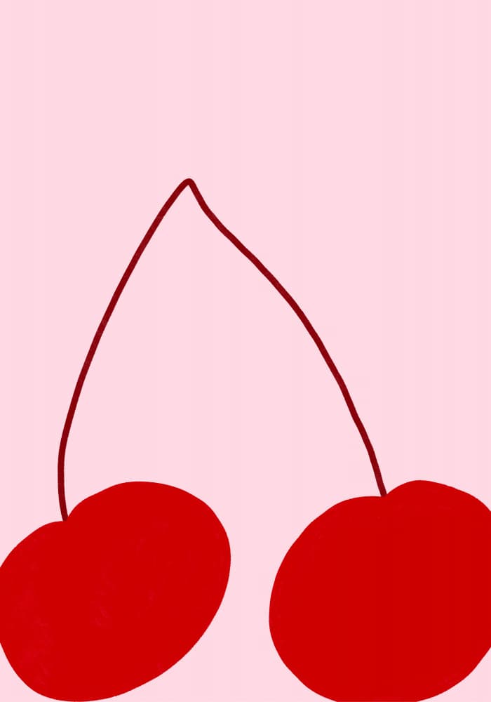 Big Cherries by Athene Fritsch — canvas wall art