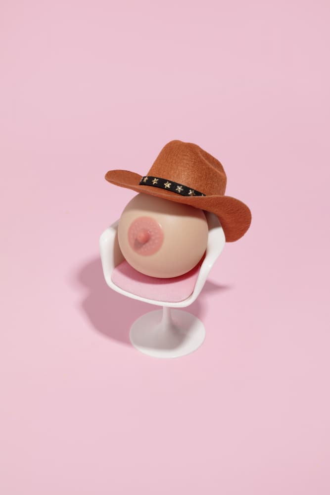 Cowboy Hat Breast by Julia Ramiro — canvas wall art