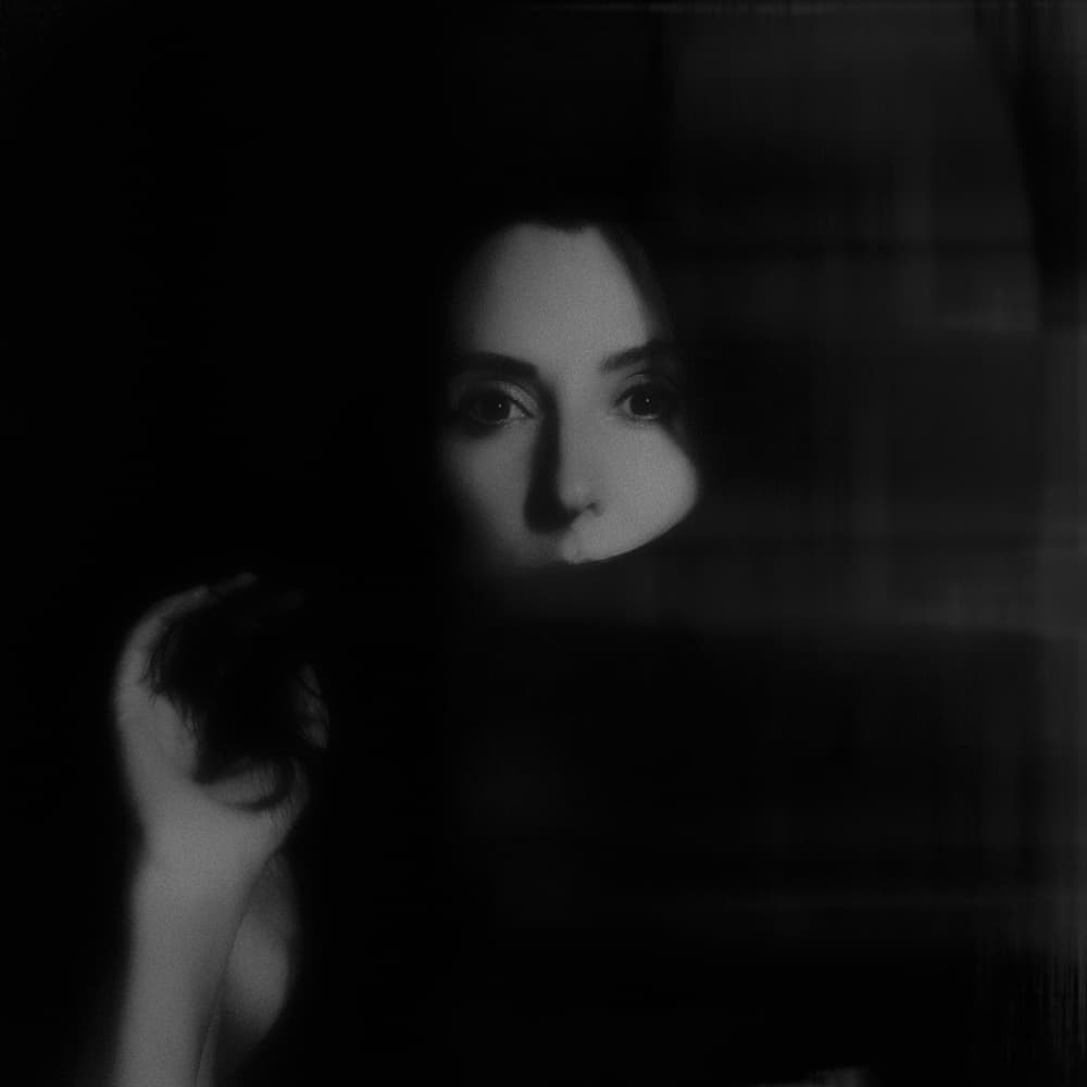 Mysterious Dark Gaze by Yuri Shepelev — canvas wall art