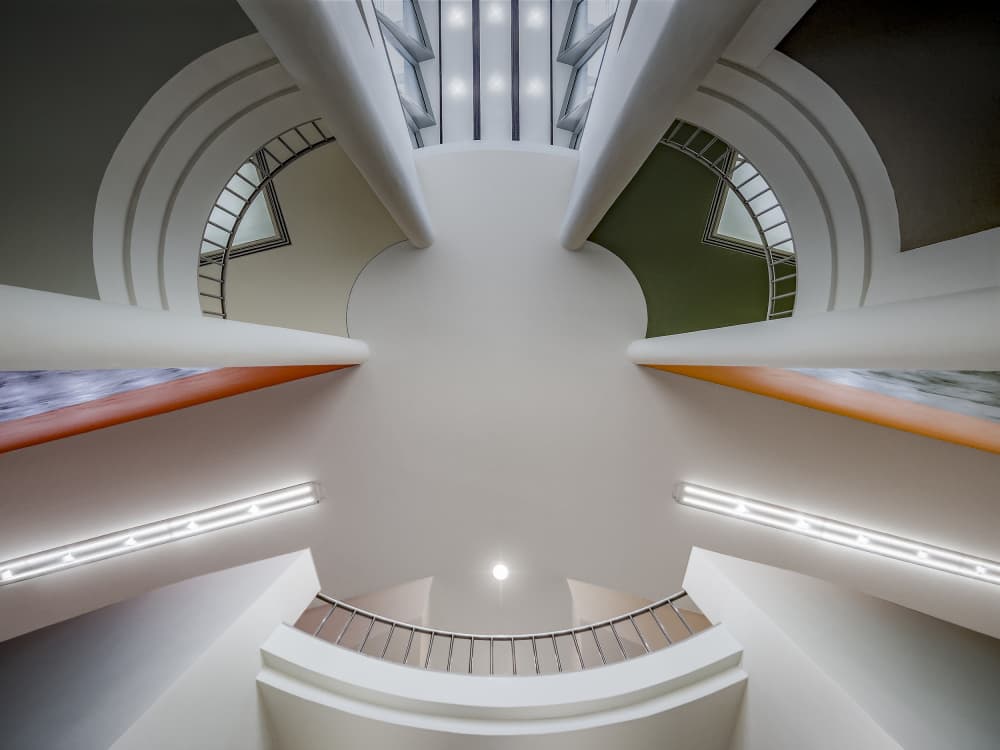 Bright Architectural Curves by Michael Eßig — canvas wall art