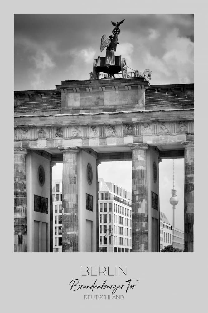Berlin Brandenburg Gate by Melanie Viola — canvas wall art
