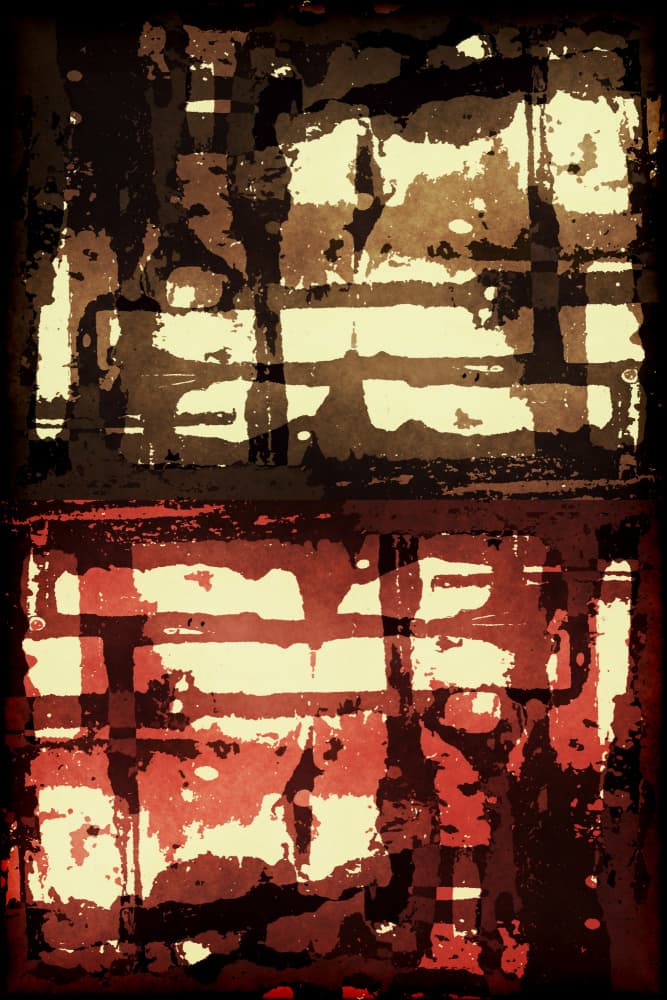 Layered Grunge Abstract by Petr Strnad — canvas wall art