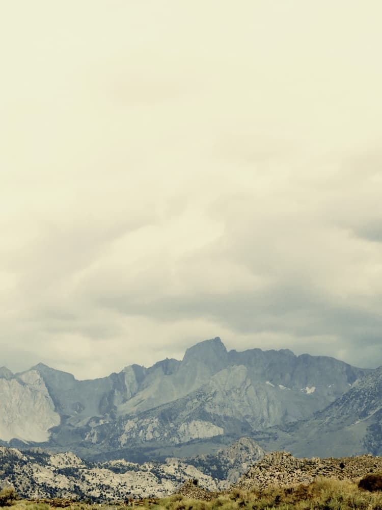 Cloudy Mountain Landscape by Gemma Bardot — canvas wall art