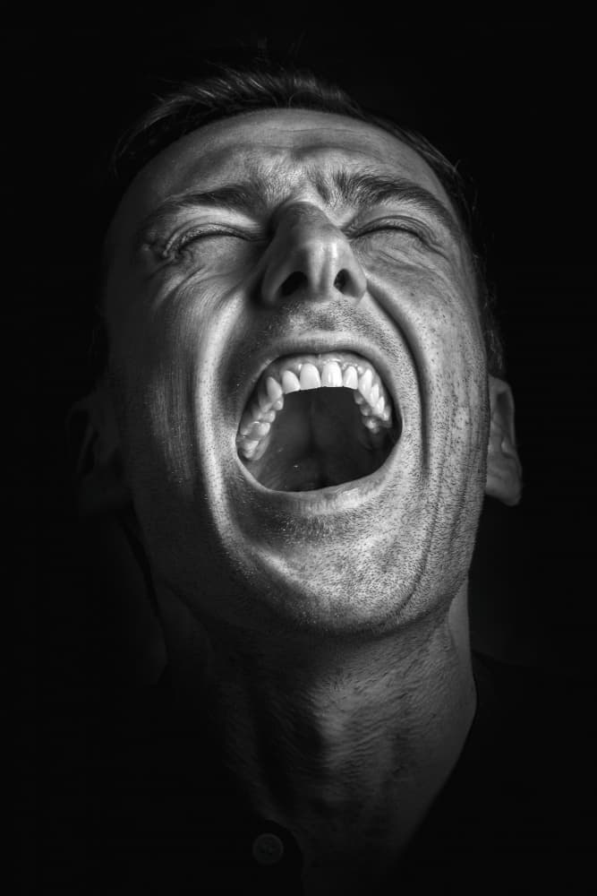 Man's Primal Scream by Carmen Watkins — canvas wall art