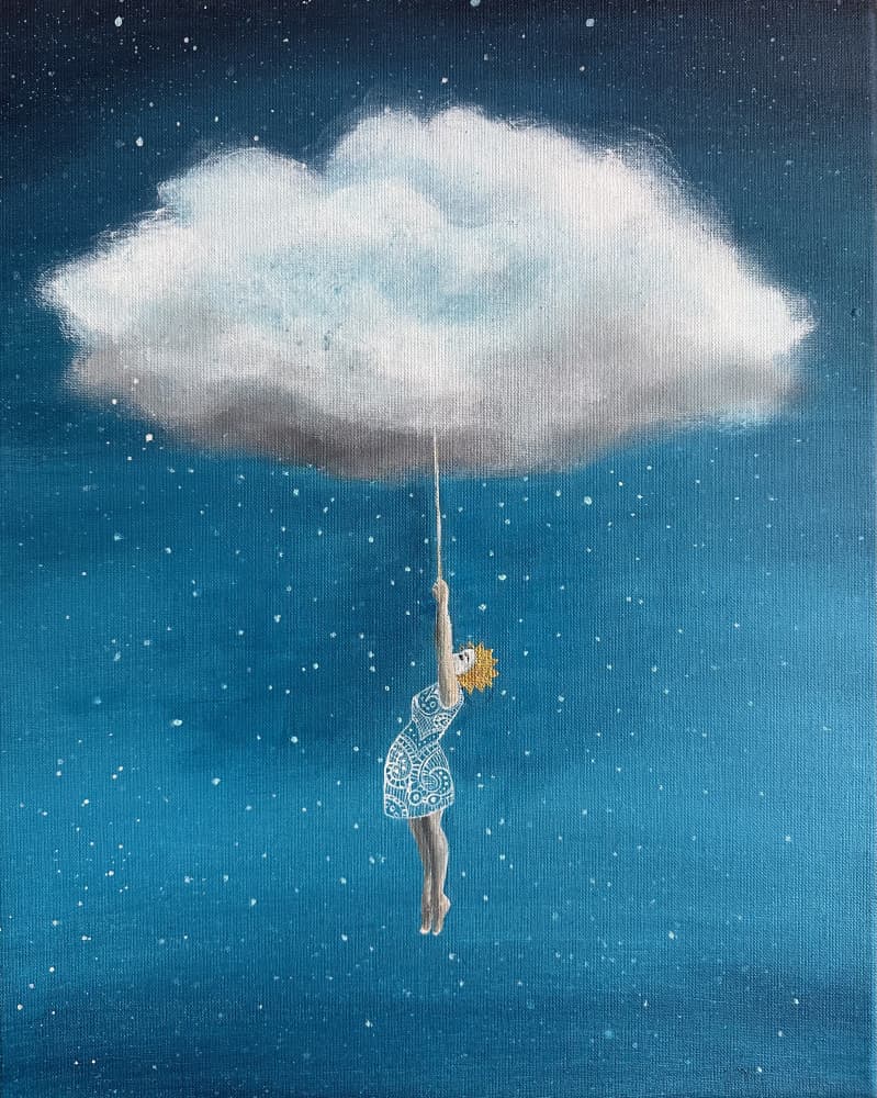 Starry Cloud Dream by SAN STARLING — canvas wall art