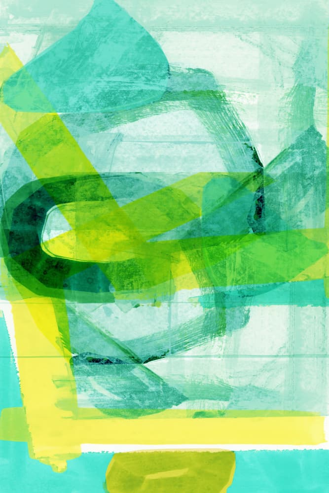 Vibrant Abstract Brushstrokes by cartissi — canvas wall art