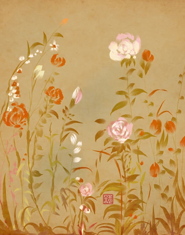 Gentle Botanical Blooms by Josie George — canvas wall art