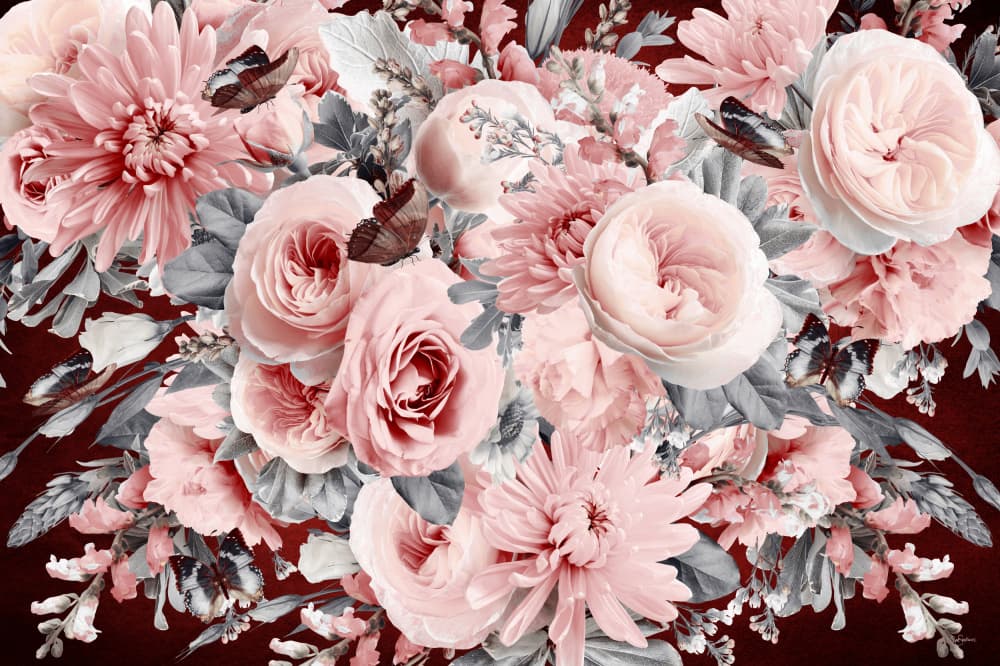 Romantic Rose Bouquet by Sue Skellern — canvas wall art
