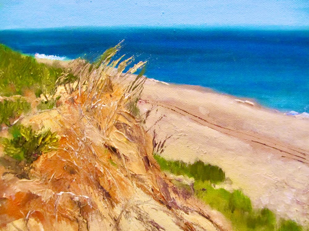 Peaceful Coastal View by Maxine Shore — canvas wall art