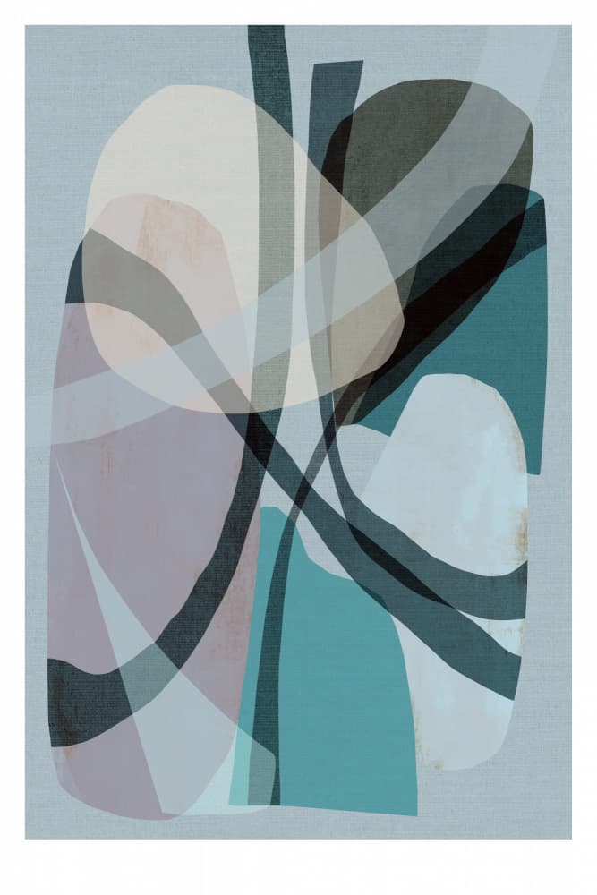 Flowing Abstract Forms by cartissi — canvas wall art