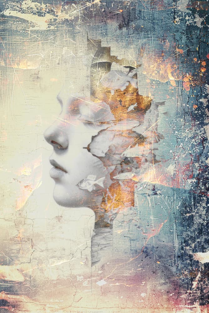 Surreal Artistic Depiction of a Texture 27 by Rafal Kulik — canvas wall art