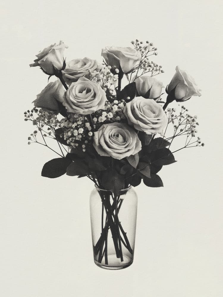 Elegant Rose Bouquet by Andreas Magnusson — canvas wall art