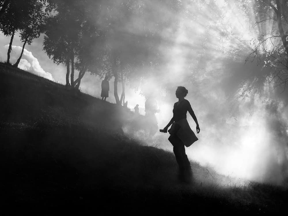 Woman In Ethereal Light by Bingo Z — canvas wall art