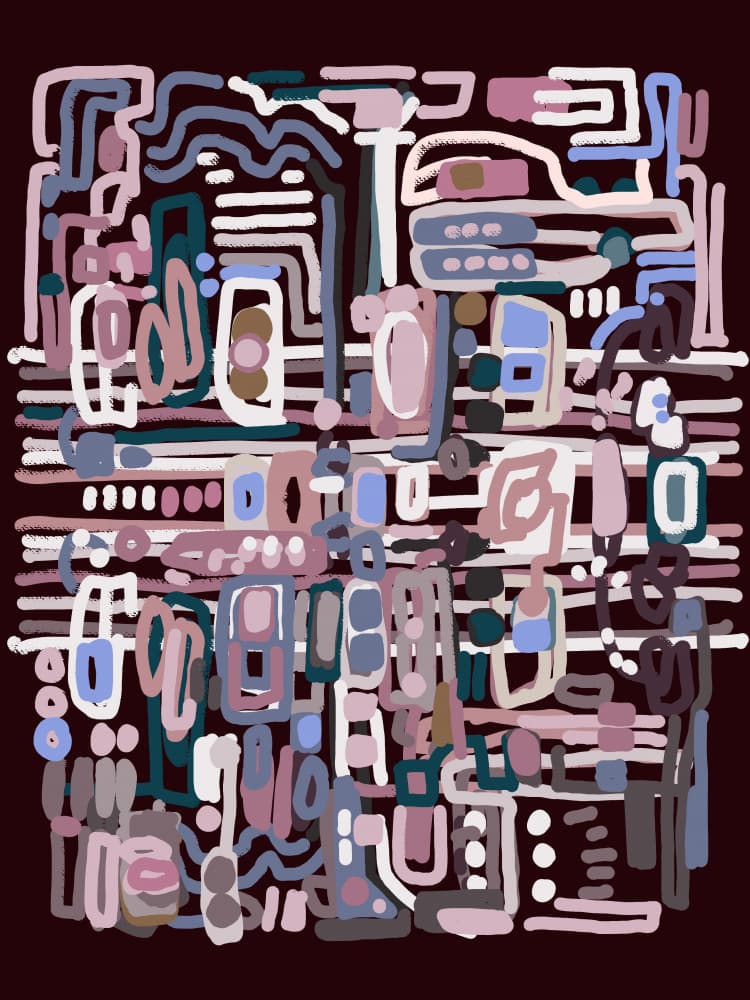 Abstract Geometric Structure by Josie George — canvas wall art