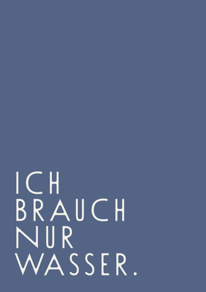 Ichbrauchnurwasser by Treechild — canvas wall art