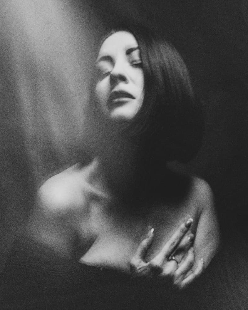 Sensual Black White Woman by Christian Kurz — canvas wall art