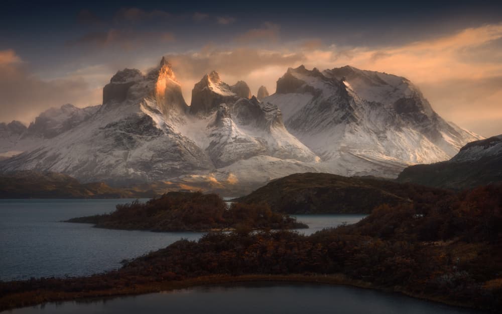 Majestic Peaks Golden Light by Tomasz Rojek — canvas wall art