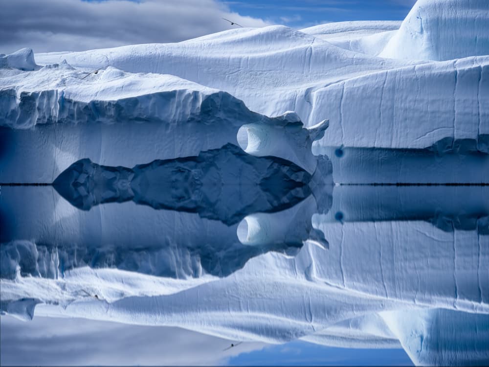 Arctic Ice Reflection by Robert Bolton — canvas wall art