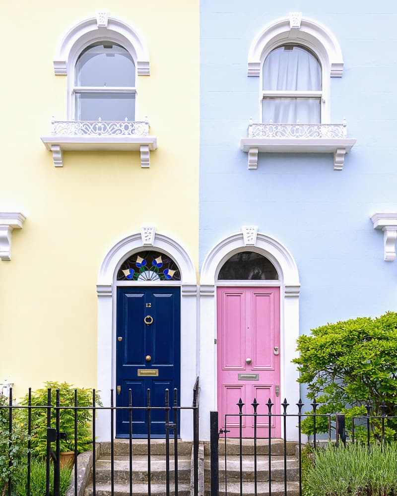 Colorful Pastel Doors by Gabor Estefan — canvas wall art