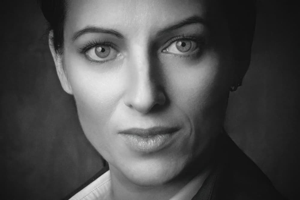 Intense Female Gaze by Cristian Pavel — canvas wall art
