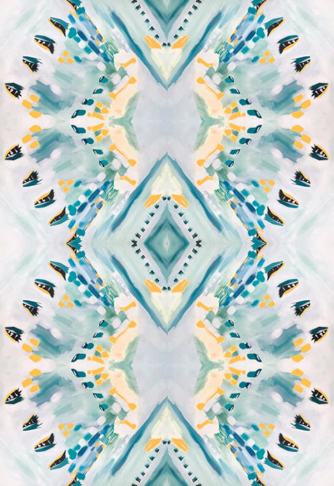 Symmetrical Brushstroke Pattern by Breanna Megan Studio — canvas wall art